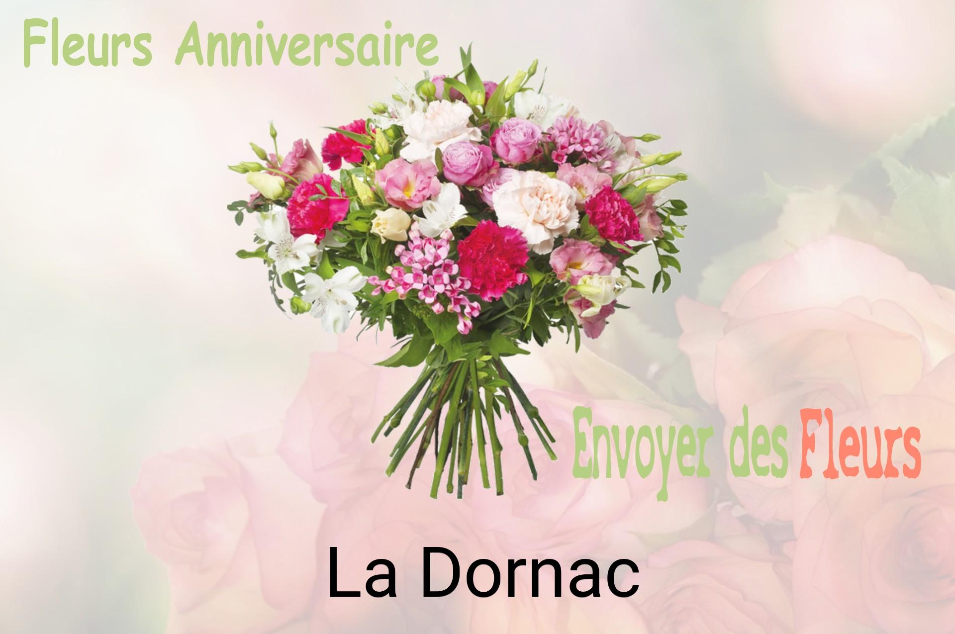 Bouquet de fleurs d’anniversaire livré à La Dornac
